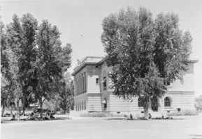 Film transparency of the Clark County Court House, Las Vegas, Nevada, 1931