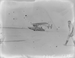 Film transparency of an airplane, Las Vegas, 1929-1930
