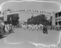 Film transparency of Labor Day Parade, Las Vegas, 1930