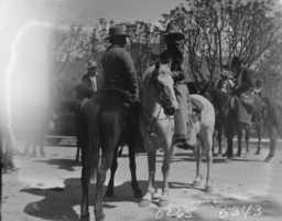Film transparency of a rodeo held in Las Vegas, 1930