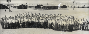 Film transparency of Rotary Club members at the Henderson townsite, Nevada, 1943
