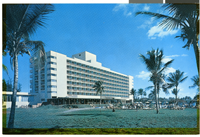 Postcard of the Hotel San Juan Intercontinental, San Juan Puerto Rico, circa 1958