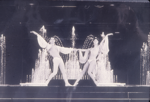 Slide of two unidentified dancers, Las Vegas, Nevada, circa 1950s-1960s