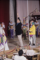Slide of Donn Arden and cast dress rehearsal, Las Vegas, Nevada, circa 1950s-1960s