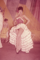 Slide of two unidentified female dancers, Las Vegas, Nevada, circa 1970s-1980s