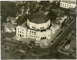 Photograph of an unknown building, location unknown, circa 1940s-1950s