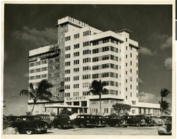 Photograph of the Kenilworth Hotel under construction, Miami Beach, Florida, circa 1940s-1950s