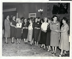 Photograph of Mayme Stocker at an unidentified women's event in Las Vegas, Nevada, circa 1955-1965