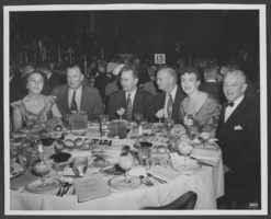 Photograph of people at an annual dinner, circa 1947-1950s