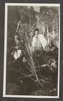 Photograph of Mayme Stocker and Nora Van Lauvanee, Mount Charleston, Nevada, circa 1930-1940s