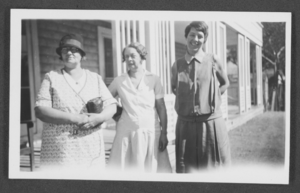 Photograph of Mayme Stocker and others, San Diego, California, circa 1940-1950s