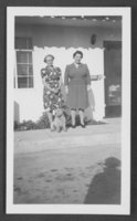 Photograph of Mayme Stocker and Bertie Servilla, Las Vegas, December 7, 1944