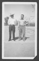 Photograph of Harold Stocker and one of his Northern Club workers, Overton Mill, Nevada, circa 1932-1940s