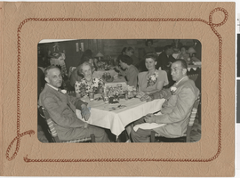Photograph of Mayme Stocker and others at the Hotel Las Frontier, Las Vegas, June 11, 1945