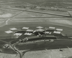 Aerial photograph of McCarran Airport, Las Vegas, Nevada, 1963