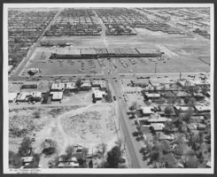 Aerial photograph of the Charleston Plaza shopping center, Las Vegas, Nevada, circa 1963