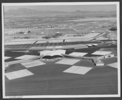 Aerial photograph of McCarran Airport and surrounding area, Las Vegas, Nevada, circa 1963