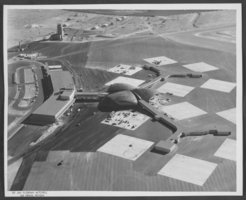 Aerial photograph of McCarran Airport, Las Vegas, Nevada, circa 1963