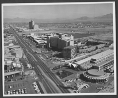 Photograph of hotels on Las Vegas Boulevard, Las Vegas, Nevada, circa 1966