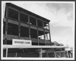Photograph of remodeling construction on the Riverside Hotel and Casino, Laughlin, Nevada, circa 1972-1975