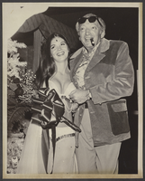 Photograph of Karen Cardinali and Ned Glassman at the Aladdin Hotel, Las Vegas, Nevada, December 3, 1975