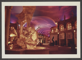 Photograph of construction inside the Forums Shops at Caesars Palace, Las Vegas, Nevada,circa 1990-1991
