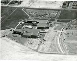 Aerial photograph of Clark County Community College, North Las Vegas, Nevada, circa early 1980s