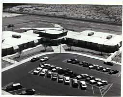 Aerial photograph of Elbert Edwards Elementary School, Las Vegas, Nevada, circa 1970s-1980s