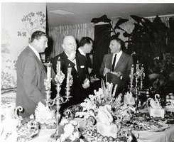 Photograph of guests at Wilbur Clark's birthday party at the Desert Inn, Las Vegas, Nevada, December 27, 1956