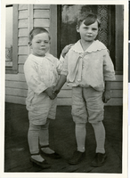 Photograph of Wilbur Clark with an unidentified boy, circa 1912-1914