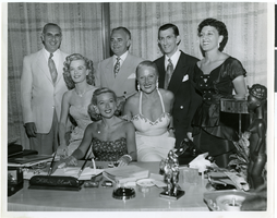 Photograph of Wilbur and Toni Clark with guests, Las Vegas, Nevada, circa 1950s