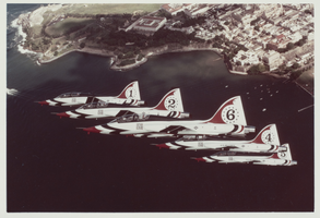 Photograph of Thunderbirds planes in flight, 1980