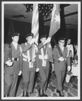 Photograph of Nellis Air Force base honor guard posting colors, Dunes Hotel, Las Vegas, Nevada, June 11, 1971