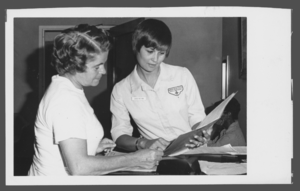 Photograph of American Red Cross volunteers, Nellis Air Force Base, Nevada, July 29, 1976