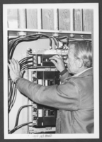 Photograph of electrician Al Calloway, Nellis Air Force Base, Nevada, February 20, 1979