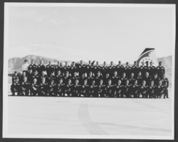 Group photograph of military personnel, Nellis Air Force Base, Nevada, circa 1970s