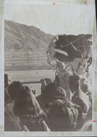 Photograph of the Army's Golden Knights landing at Nellis Air Force Base, Nevada, November 26, 1974