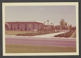 Photograph of the exterior of the North Las Vegas Library, ca. late 1960s