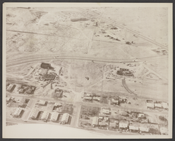 Aerial photograph of the North Las Vegas Library under construction, 1965