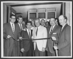 Photograph of the ribbon cutting ceremony for North Las Vegas City Hall, circa 1966