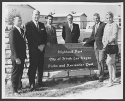 Photograph of the dedication of Highland Park, North Las Vegas, October 5, 1967