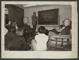 Photograph of staff training session at North Las Vegas Hospital, Nevada, December 8, 1975