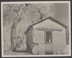 Photograph of adobe house at Kiel Ranch, Las Vegas, circa 1930s