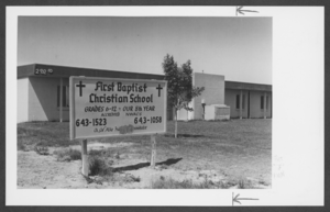 Photograph of First Baptist Christian School, Las Vegas, May 30, 1980