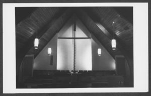 Photograph of the interior of a former Latter-Day Saints church, Las Vegas, Nevada, circa 1960s-1970s