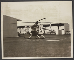 Photograph of a helicopter parked at the North Las Vegas Airport, North Las Vegas, Nevada, September 27, 1974