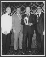 Photograph of Milton Weiss, Howard Cannon, Clay Lynch, and Grant Sawyer, Las Vegas, circa early 1960s