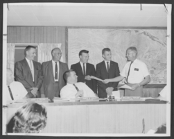 Photograph of North Las Vegas Mayor, city councilmen and others, circa 1960s