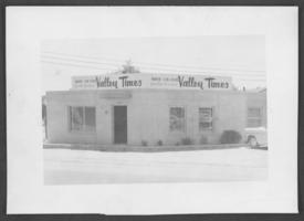 Photograph of the North Las Vegas Times office, North Las Vegas, Nevada, circa 1960s-1970s