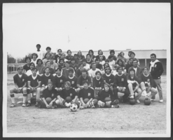 Photograph of the Rancho High School soccer team, North Las Vegas, Nevada, December 21, 1973